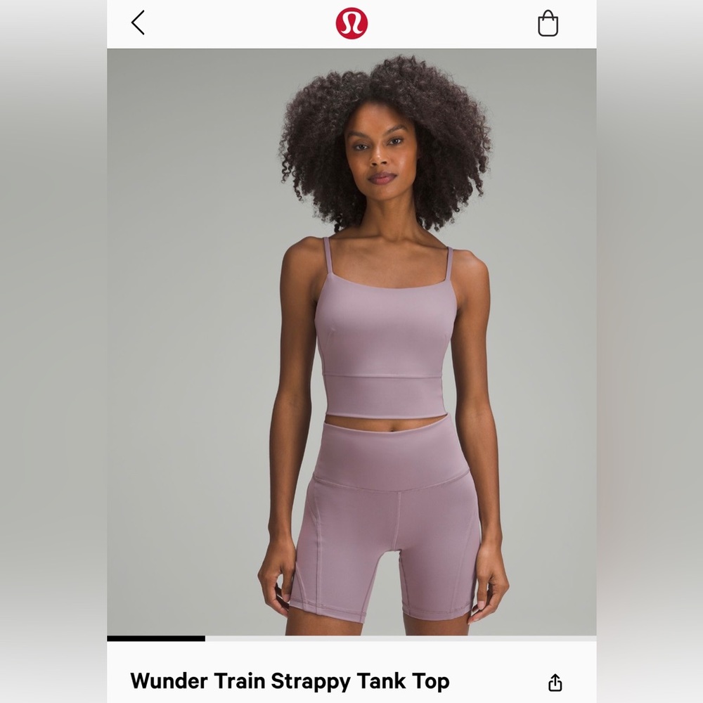 Wunder train strapped tank top.